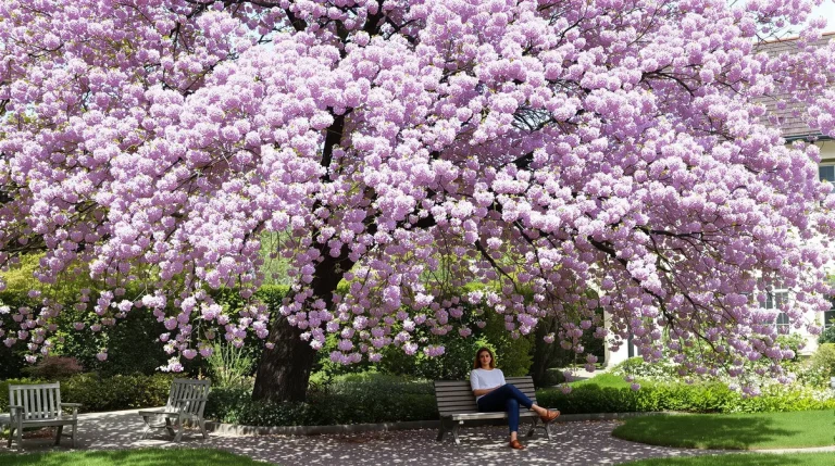 Cet arbre pousse aussi vite que le bambou, mais sa floraison spectaculaire fait toute la différence
